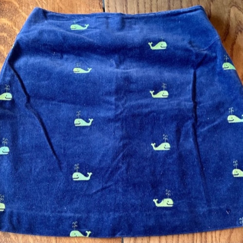 Lilly Pulitzer Corduroy Whale Skirt